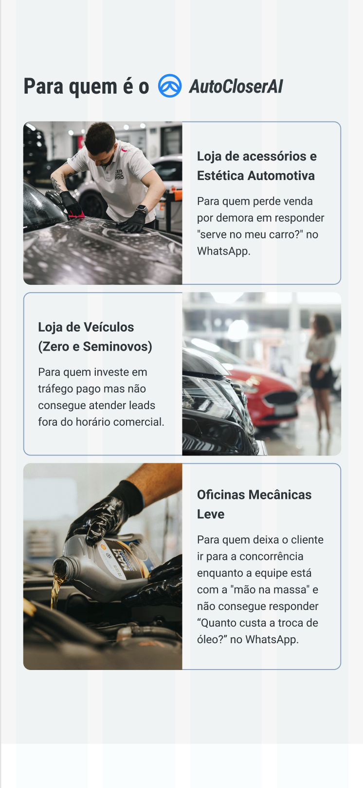 Seção para quem é o produto