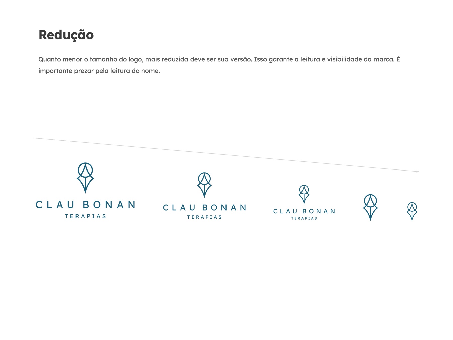 Redução do logotipo