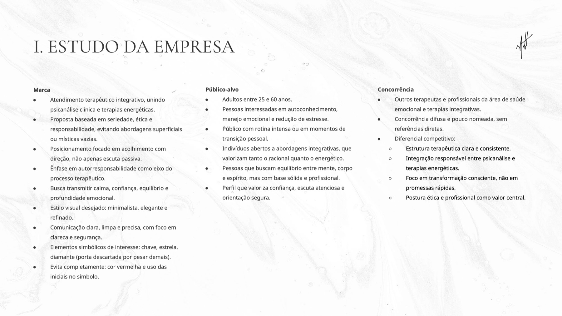 Slide de estudo da empresa