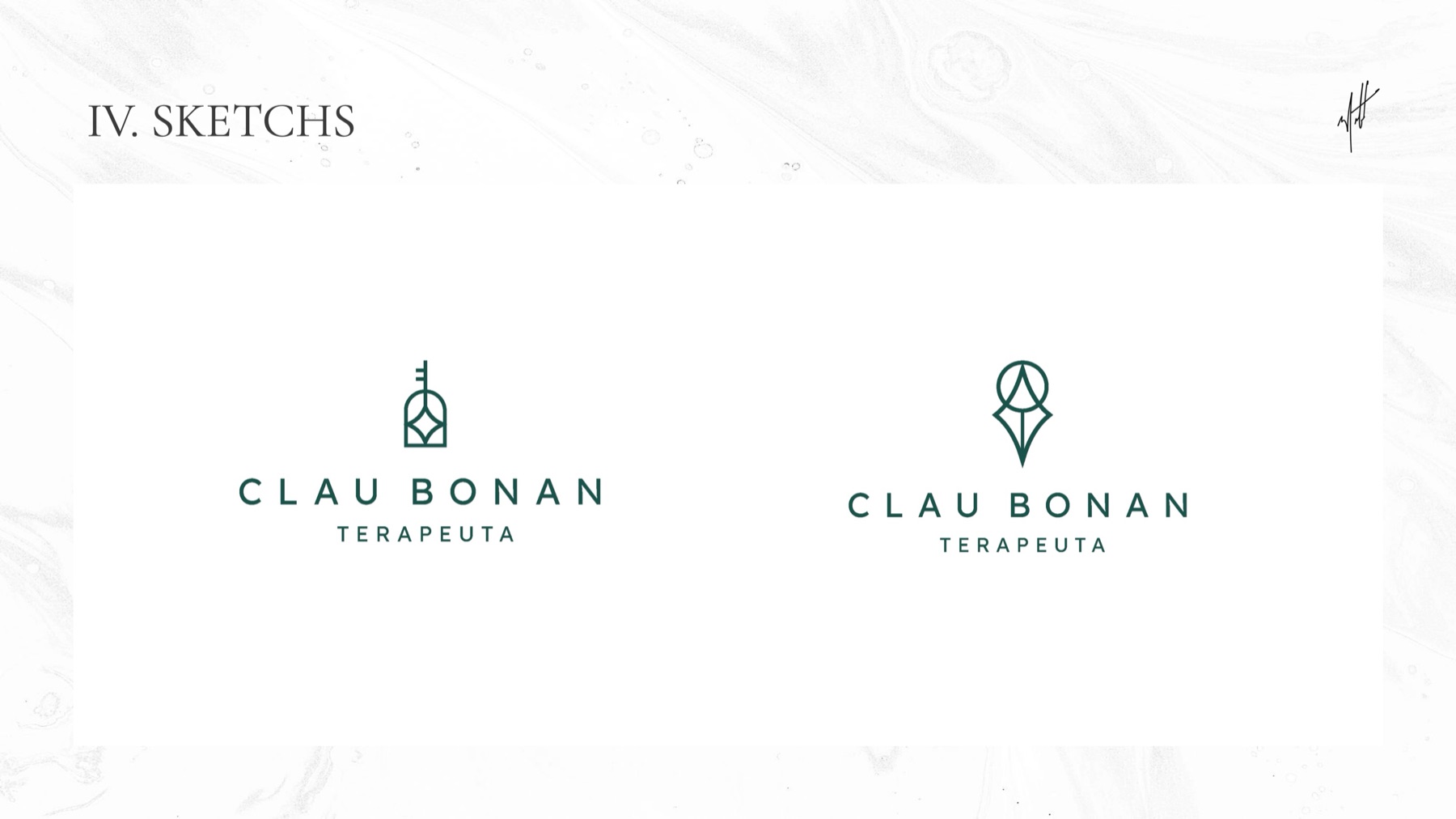 Esboços do logotipo
