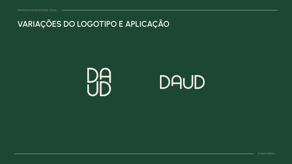 Variações do logotipo da Daud