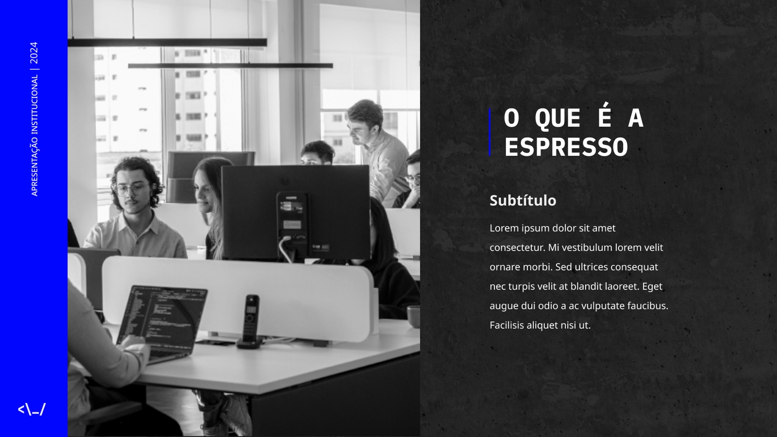 Slide 2 do template dark