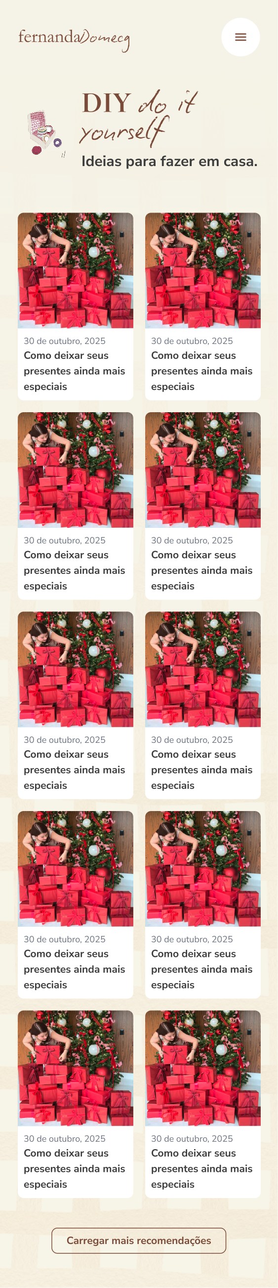 Listagem de DIY