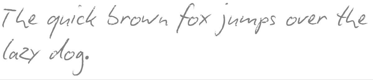 The quick brown fox jumps over the lazy dog.