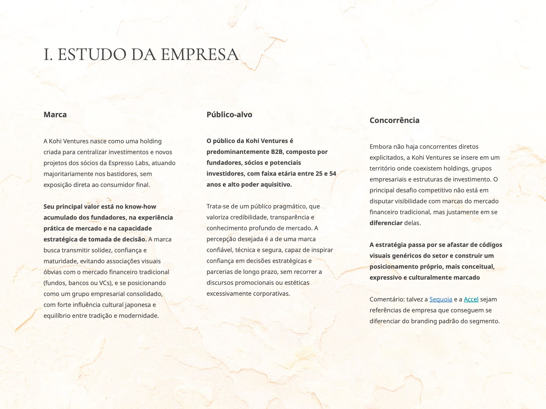 Slide de estudo da empresa