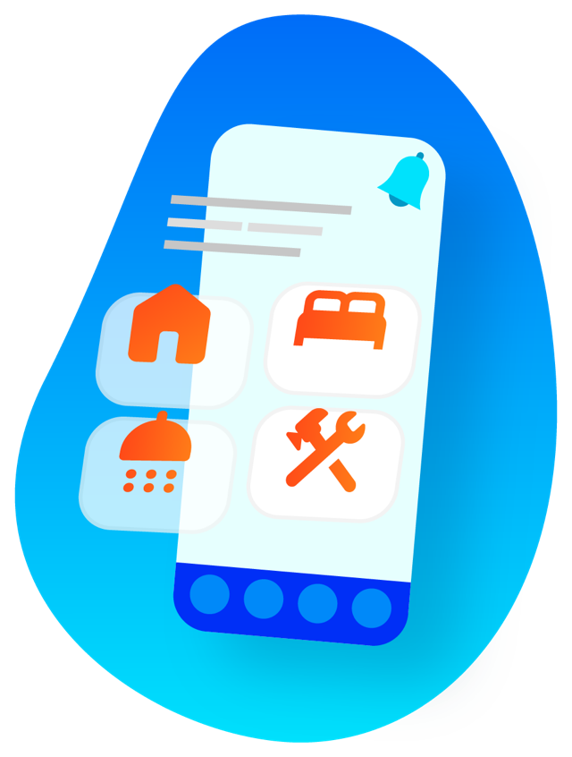 Ilustração do app Responsa com o símbolo da marca