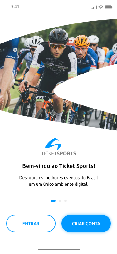 Tela de boas-vindas